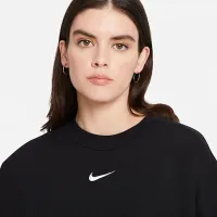 Nike Sportswear Collection Essentials Over-оверсайз Fleece Crew свитшот цвет черный