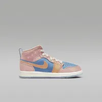 Nike Jordan 1 Mid Sneaker School Little детские Кроссовки синий
