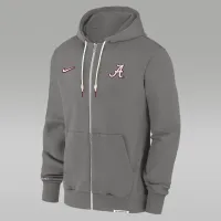 Alabama Crimson Tide Sideline Player чоловічі Nike Dri-FIT College Full-Zip Толстовка з капюшоном колір сірий