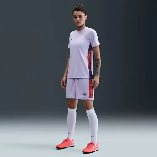 Nike United Academy жіноча Dri-FIT Soccer Knit шорти колір фіолетовий
