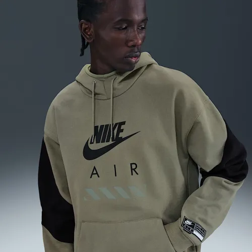 Nike Air чоловічі Fleece Pullover Толстовка з капюшоном колір зелений