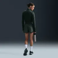 Nike Tempo женская Dri-FIT Mid-Rise Brief-Lined Running шорты цвет зеленый