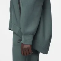 Nike Sportswear Tech Fleece женская оверсайз Full-Zip Толстовка с капюшоном Cape цвет зеленый