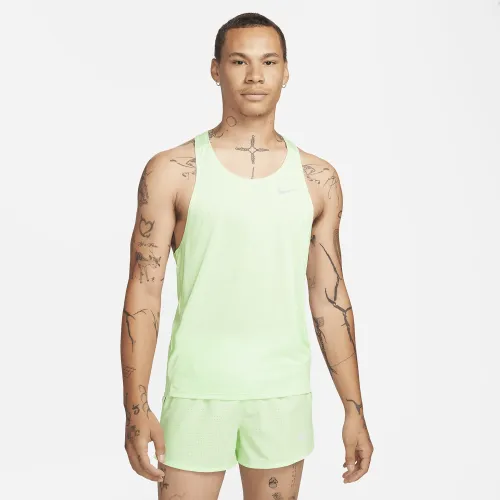 Nike Fast мужские Dri-FIT Running Singlet цвет зеленый