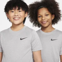 Nike Dri-FIT Legend Big дитячі тренувальні футболка колір сірий
