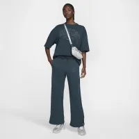 Nike Sportswear Phoenix Fleece женская С высокой Талией Wide-Leg Sweatpants синий