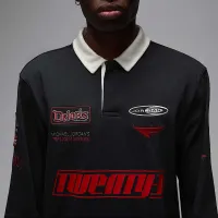 Nike Jordan Essentials мужские Long-Sleeve Rugby Top цвет черный