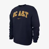 North Carolina A&T Club Fleece мужские Nike College Crew-Neck свитшот синий