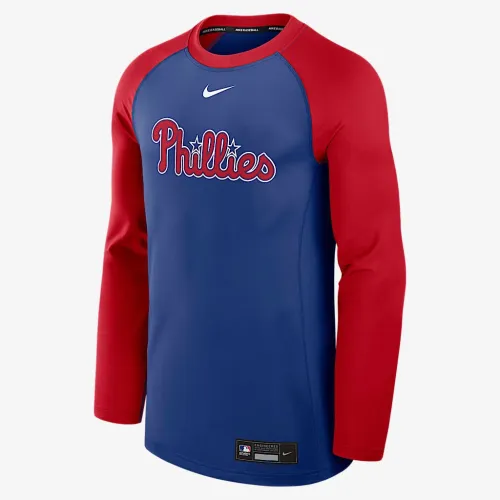Philadelphia Phillies Authentic Collection Game Time чоловічі Nike Dri-FIT MLB Pullover Crew блакитний