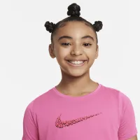 Nike One Big дитячі (Girls') Short-Sleeve тренувальні Top Pink