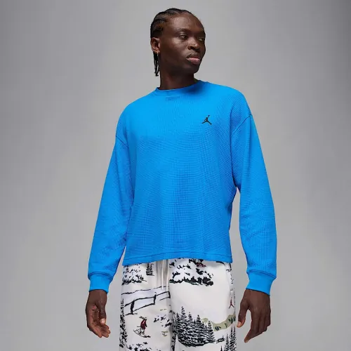 Nike Jordan Flight Mountainside мужские Long-Sleeve Waffle Shirt синий