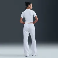 NikeCourt Heritage женская Short-Sleeve Cropped Tennis Polo цвет белый