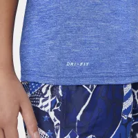 Nike Heather Big детские (для мальчиков) Half Sleeve Hydroguard синий