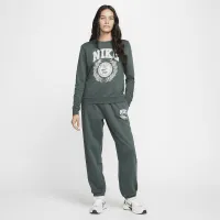 Nike Sportswear Club Fleece жіноча оверсайз Mid-Rise Sweatpants колір зелений