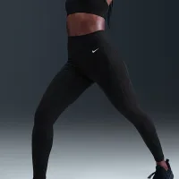 Nike Pro жіноча З високою талією лосіни колір чорний