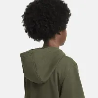 Nike Sportswear Club Big детские Pullover Толстовка с капюшоном цвет зеленый