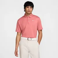 Nike Tour чоловічі Dri-FIT Heatheколір червоний для гольфу Polo колір червоний