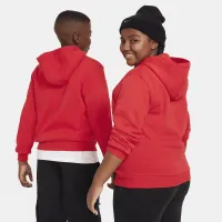 Nike Sportswear Club Fleece Big дитячі Толстовка з капюшоном (Extended Size) колір червоний