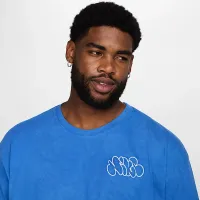 Nike мужские Max90 баскетбольные футболка синий