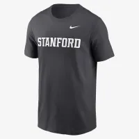 Stanford Cardinal Primetime Wordmark мужские Nike College футболка цвет серый