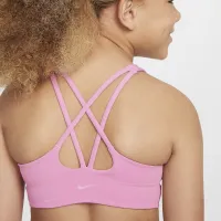 Nike One Big дитячі (Girls') Long-Line Sports Bra Pink