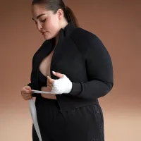 NikeSKIMS Matte Tricot жіноча Track Куртка колір чорний