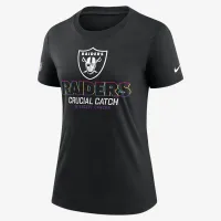 Las Vegas Raiders Crucial Catch жіноча Nike NFL футболка колір чорний