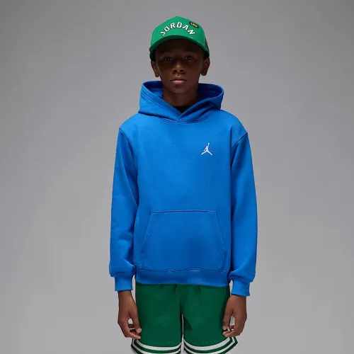 Nike Jordan Brooklyn Fleece Big детские Pullover Толстовка с капюшоном синий