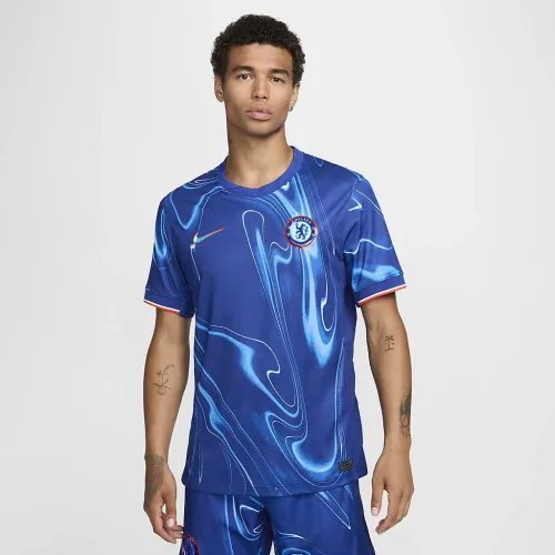 Chelsea FC 2024/25 Stadium Home мужские Nike Dri-FIT Soccer Replica Jersey синий