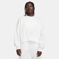 Nike Sportswear Plush женская оверсайз Crew-Neck Mod Crop свитшот цвет белый