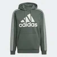 Кофта/футболка adidas Essentials Fleece 3-Stripes Logo Толстовка с капюшоном HL2241 - зеленая