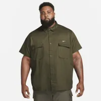 Nike Life чоловічі Woven Military Short-Sleeve Button-Down Shirt колір зелений