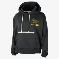 Los Angeles Lakers Standard Issue женская Nike Dri-FIT NBA Pullover Толстовка с капюшоном цвет черный