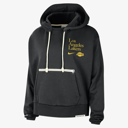 Los Angeles Lakers Standard Issue жіноча Nike Dri-FIT NBA Pullover Толстовка з капюшоном колір чорний