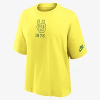 Oregon Ducks Legacy Established Boxy женская Nike College футболка Yellow