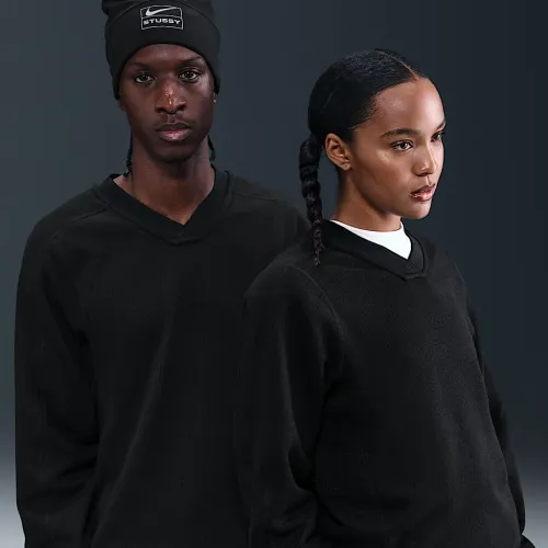 Nike x Stüssy Pullover Thermal колір чорний