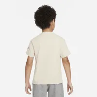 Nike Little дитячі оверсайз Graphic футболка колір коричневий