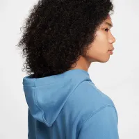 Nike Swoosh мужские Dri-FIT French Terry Pullover Fitness Толстовка с капюшоном синий