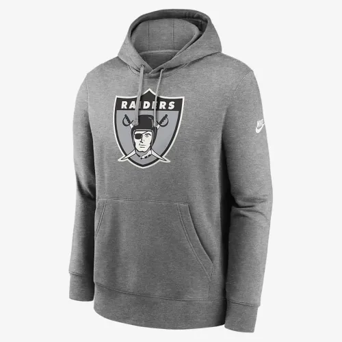 Las Vegas Raiders Rewind Club Logo Men’s Nike NFL Pullover Толстовка с капюшоном цвет серый
