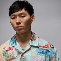 Nike Jordan Essentials мужские Printed Camp Top цвет белый