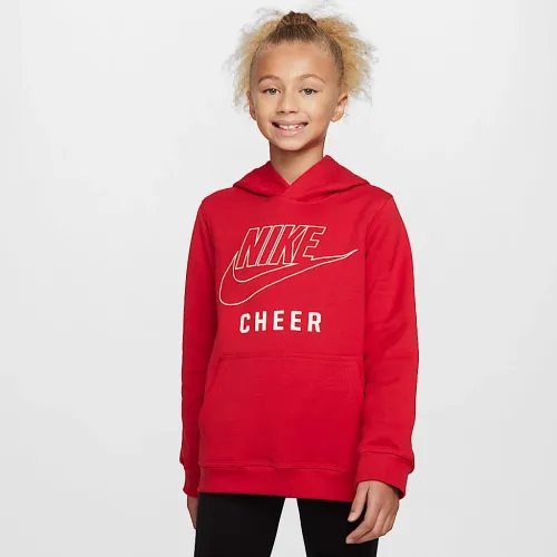Nike Big дитячі Cheer Pullover Толстовка з капюшоном колір червоний