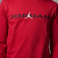 Nike Jordan Big дитячі Baseline Long Sleeve футболка колір червоний