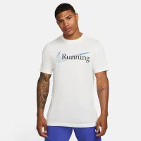 Nike Dri-FIT мужские Running футболка цвет белый