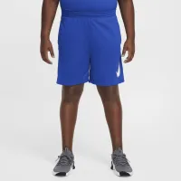 Nike Dri-FIT Multi+ Big детские (для мальчиков) Graphic тренировочные шорты (Extended Size) синий