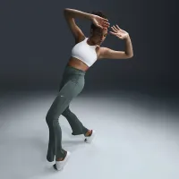 Nike Sportswear Chill Knit женская Tight Mini-Rib Flaцвет красный лосины цвет зеленый