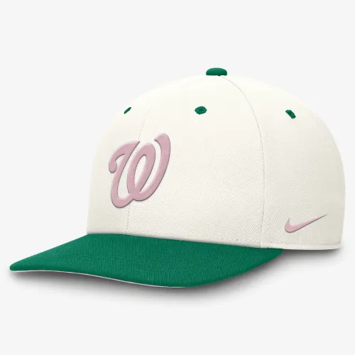 Washington Nationals Sail Pro чоловічі Nike Dri-FIT MLB Adjustable Hat колір білий