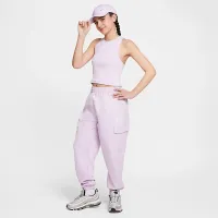 Nike Sportswear Girls' Ribbed Tank Top колір фіолетовий