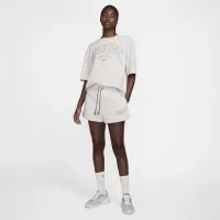 Nike Sportswear Phoenix Fleece жіноча З високою талією шорти колір сірий