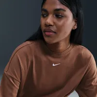 Nike Sportswear Essential женская оверсайз Long-Sleeve футболка цвет коричневый
