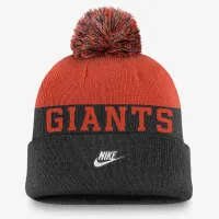 San Francisco Giants Rewind Peak мужские Nike MLB Cuffed Pom Beanie цвет черный